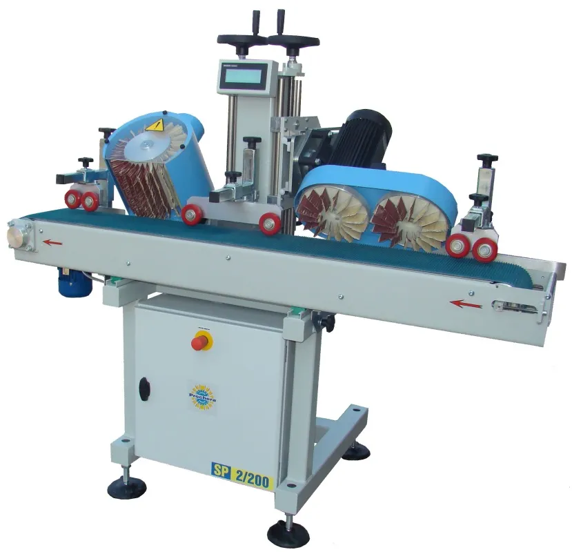 Kahe peaga lihvimislint juhtpaneeliga